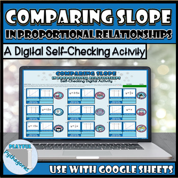 Preview of Comparing Slope in Proportional Relationships Self-Checking Digital Activity