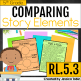 Compare Story Elements Worksheets, Graphic Organizers, Pas