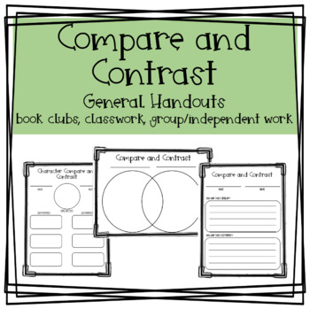 Preview of General Compare and Contrast Handouts