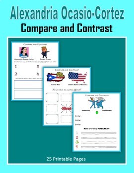 Preview of Compare and Contrast -  Alexandria Ocasio-Cortez
