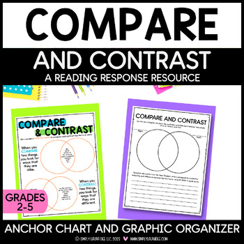 Preview of Compare and Contrast | Anchor Chart and Graphic Organizer