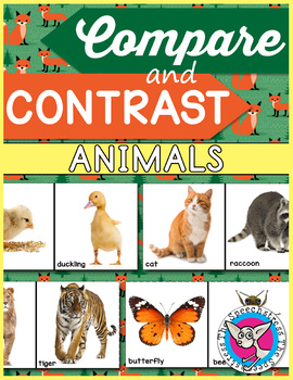 Preview of Compare and Contrast: Animal Cards