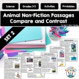 3rd 4th Grade Compare and Contrast Animals Reading Compreh