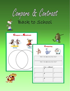 Preview of Compare and Contrast - Back to School