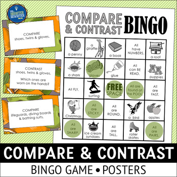 Preview of Compare and Contrast Bingo Game