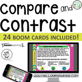 Compare and Contrast ~ Boom Cards 24 questions, grades 2-4
