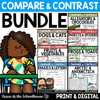Preview of Compare and Contrast Activities and Worksheets Bundle