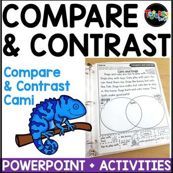 Preview of Compare and Contrast PowerPoint and Practice Activities Comprehension Skill