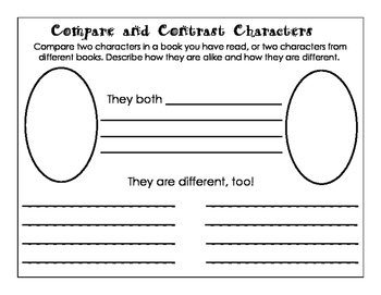 compare and contrast characters