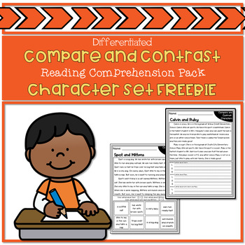 Preview of Differentiated Compare and Contrast Characters Freebie
