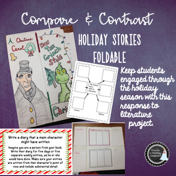 Preview of Compare and Contrast Christmas Stories Foldable - A Christmas Carol