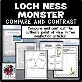 Preview of Compare and Contrast Close Reading Lesson The Loch Ness Monster