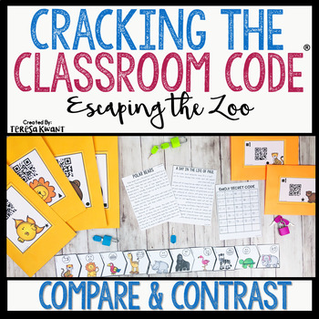 Preview of Compare and Contrast Escape Room Cracking the Classroom Code® Reading Breakout