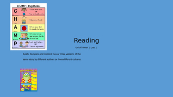 Preview of Compare and Contrast Fairy Tale Stories Power Point