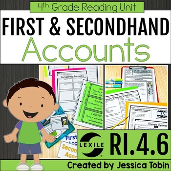 Preview of Firsthand and Secondhand Accounts Compare and Contrast RI.4.6 4th Grade - RI4.6