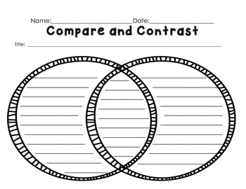 Preview of FREEBIE: Compare and Contrast Graphic Organizer