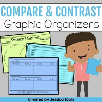 Preview of Compare and Contrast Graphic Organizers