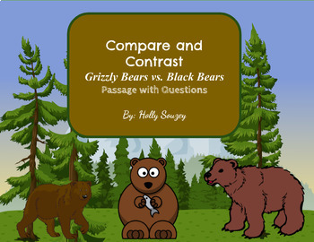 Preview of Compare and Contrast (Grizzly Bears and Black Bears)- Nonfiction