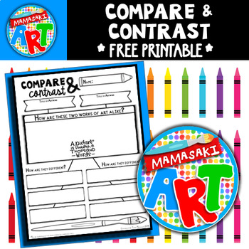 Preview of Art Compare and Contrast Handout FREE