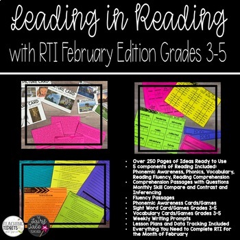 Preview of Compare and Contrast, Inferencing, RTI for ELA, RTI, Task Cards, Text Structures