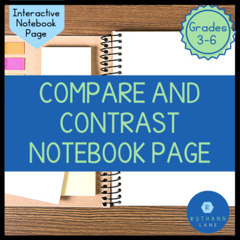 Preview of Compare and Contrast Interactive Notebook Page