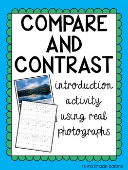 Preview of Compare and Contrast - Introduction activity using real photographs