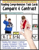 Compare and Contrast LARGE Task Cards for Special Educatio