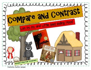 Preview of Compare and Contrast Lon Po Po and Little Red Riding Hood