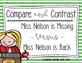 Preview of Compare and Contrast [Miss Nelson]