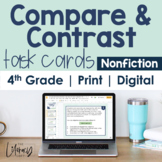 Compare and Contrast (Nonfiction) Task Cards 4th Grade I G