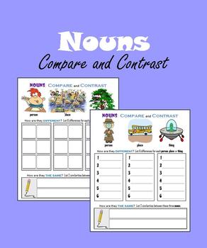 Preview of Compare and Contrast - Nouns