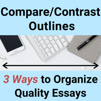 Preview of Compare and Contrast Outlines for Literary Analysis: Scaffolded Organization 