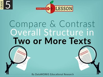 Preview of Compare and Contrast Overall Structure in Two or More Texts