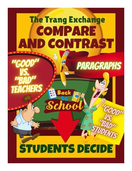 Preview of Compare and Contrast Paragraph Frames: "Good" vs. "Bad" Teachers & Students