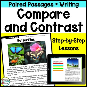 Preview of Compare and Contrast Nonfiction Paired Passages for Reading and Writing