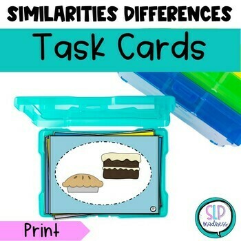 Preview of Similarities and Differences Speech Therapy Describing Pictures Speech Therapy