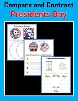 Preview of Compare and Contrast - Presidents' Day