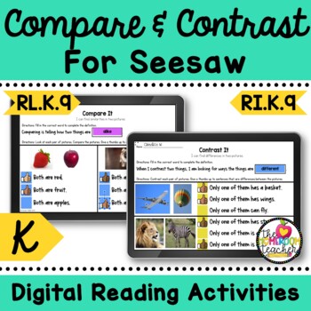 Preview of Compare and Contrast Reading Activities for Seesaw