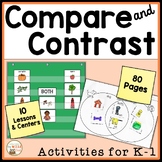 Compare and Contrast Reading Comprehension Unit Kindergart