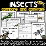 Compare and Contrast Reading Passages: Insects and Bugs
