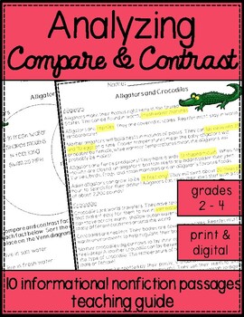 Preview of Reading Passages and Comprehension - Compare & Contrast