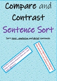 Compare and Contrast Sentence Sort