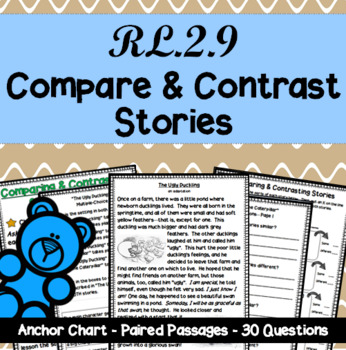 Preview of Compare and Contrast Stories - RL.2.9: 2nd Grade Reading