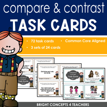 Preview of Compare and Contrast Task Cards