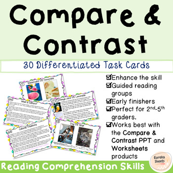 Preview of Compare and Contrast Task Cards (Differentiated)