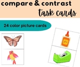 Compare and Contrast Task Cards - Speech Activity - SLP No