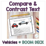 Compare and Contrast Text BOOM™️ Cards: Cars versus Trucks
