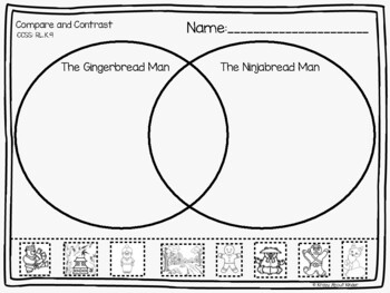 Preview of Compare and Contrast: The Gingerbread Man and The Ninjabread Man
