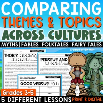 Preview of Compare and Contrast Themes and Topics Across Cultures Teaching Theme