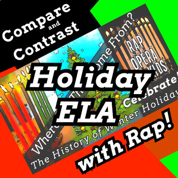 Preview of Compare and Contrast Winter Holidays Reading Comprehension for 5th and 6th Grade